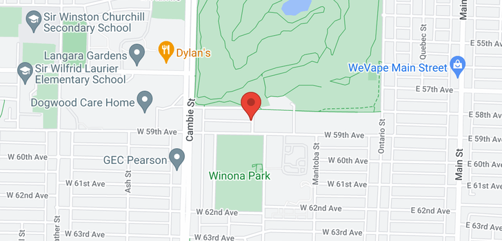 map of 345 W 59TH AVENUE